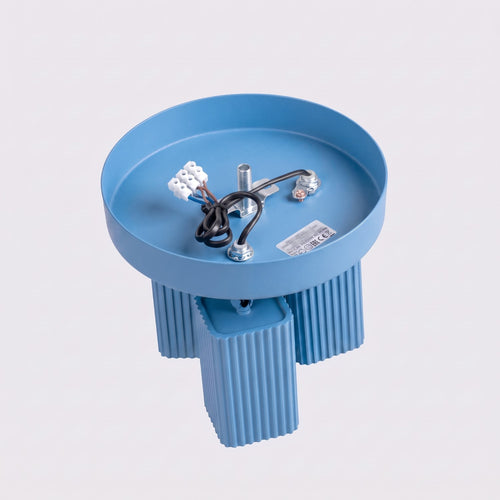 Sollux Lighting Plafondlamp RAYO 3P azuurblauw - 20x20x18cm