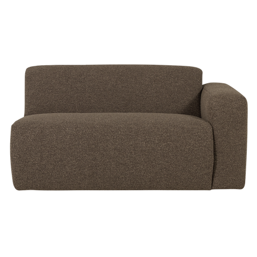 WOOOD 1,5-zits bank arm rechts Mojo Base - Bouclé - Bruin - 74x145x97