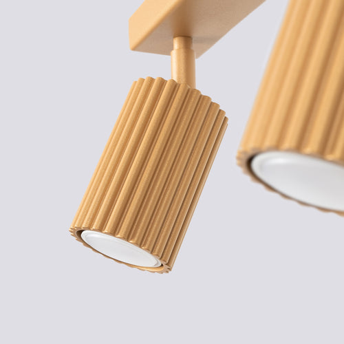 Sollux Lighting Plafondlamp KARBON 3L goud - 45x6,5x16,5cm
