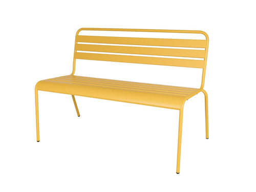 MaximaVida metalen tuinbank Max 120 cm okergeel - vtwonen shop