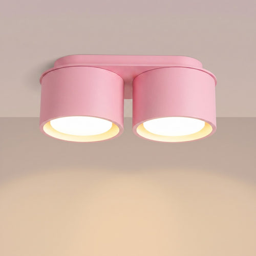 Sollux Lighting Plafondlamp MODO 2 roze Gx53 - 21x10x8cm