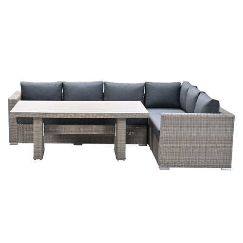 Garden Impressions lounge dining set Tennessee 3-delig rechts vintage willow - texfiber