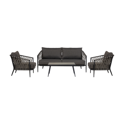 Lisomme Christel 4 delige tuin loungeset donkergrijs - vtwonen shop