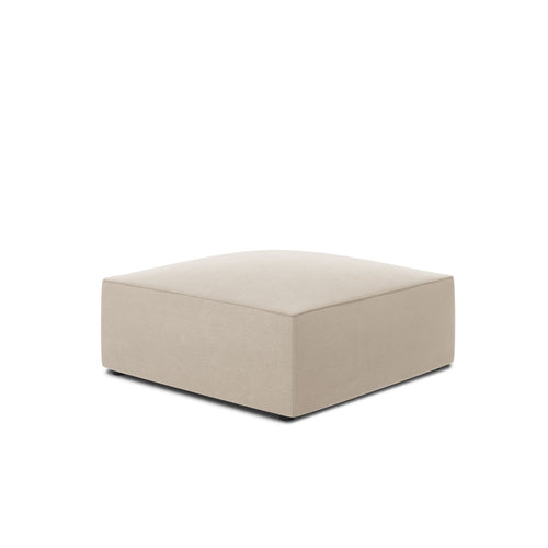 Cosmopolitan Design - Poef Siena flueel beige - 93x93x40cm