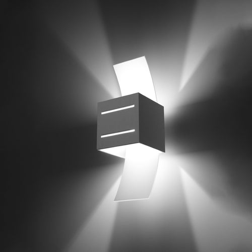 Sollux Lighting Wandlamp LORETO wit - 10x12x30cm