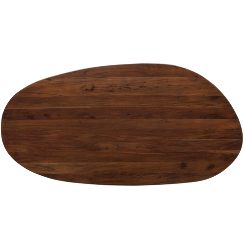 BePureHome eetkamertafel Roundly - Mangohout - Walnoot - 76x200x100 - vtwonen shop