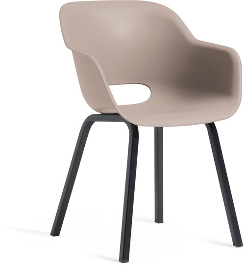 Keter Noa Tuinstoel - 2 stuks - 80x55x67cm - metalen frame - Soft Beige