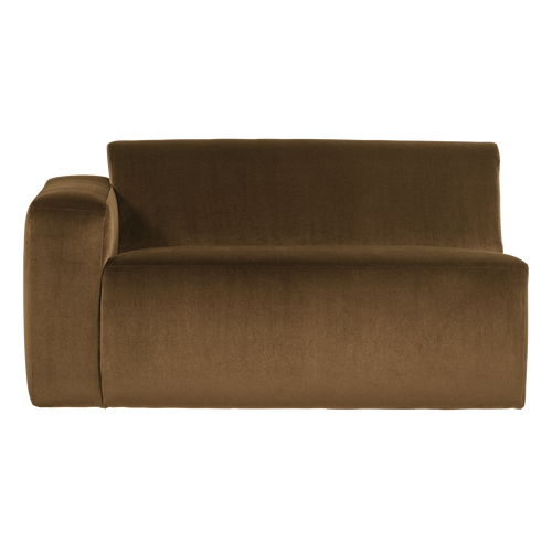 WOOOD 1,5-zits bank arm links Mojo Base - Velvet - Honinggeel - 74x145x97