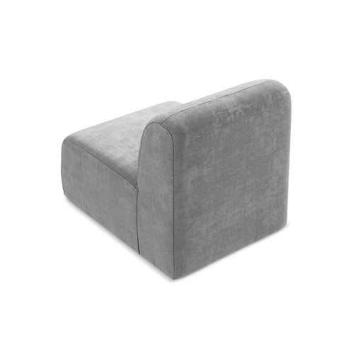 LaMiaSofa Bankmodule midden Cervo - chenille stof - grijs - 70x94x75