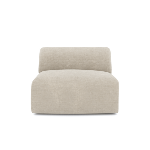 Sia Home - Fauteuils MYRA - Fluweel met structuur - Beige - 75cm - vtwonen shop