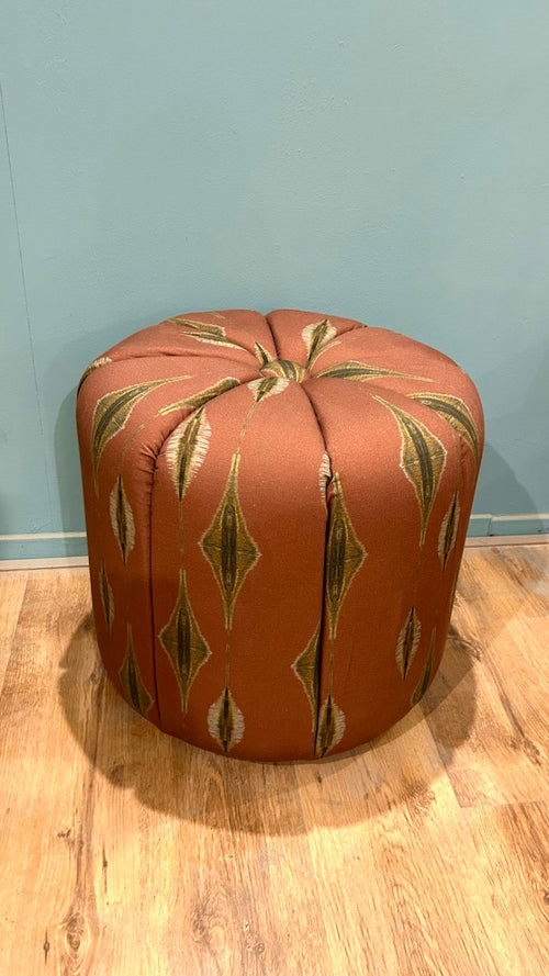 Catchii poef Ikat Flores - katoen - Ø 46cm - vtwonen shop