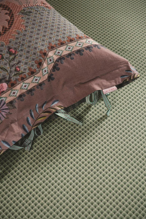 Pip Studio hoeslaken Suki - 90x200 cm - olijfgroen - vtwonen shop