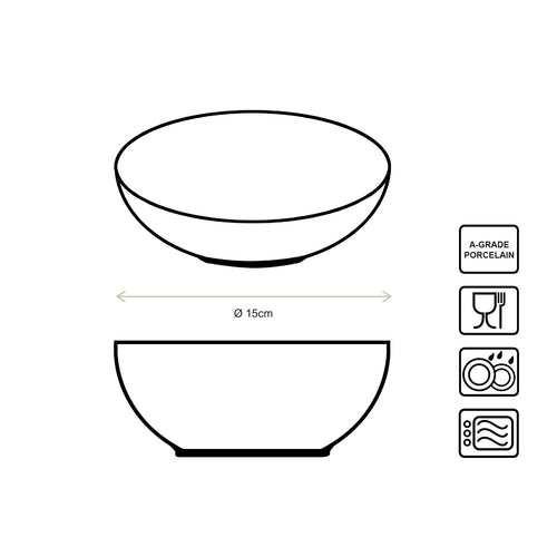 vtwonen - Painted Kommen - Serviesset van 4 - 15cm - vtwonen shop