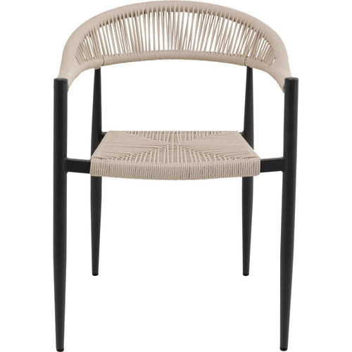 Kare Design Tuinstoel met armleuningen Palma creme