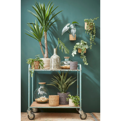 Mica Decorations Atlantic Plantenmand - Set van 2 - H26 x Ø30 cm - Crème