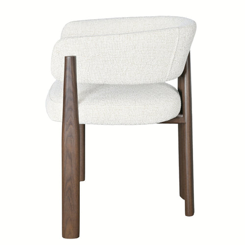 DÉJA Eetkamerstoel Cooper Beige/Walnoot - Set van 2