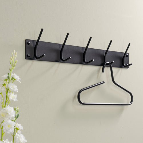 Spinder Design kapstok Fusion 5 - Zwart - 5 haken - vtwonen shop