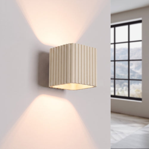 Sollux Lighting Wandlamp RIFF beige G9 - 10x12x10cm