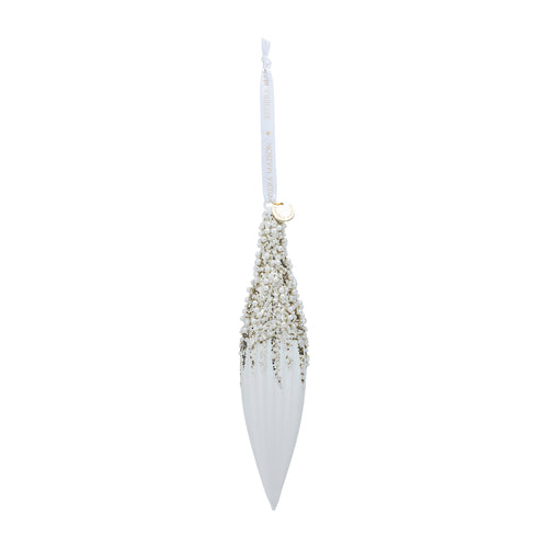 Rivièra Maison Sparkle Season Ornament - Glas - Wit - vtwonen shop