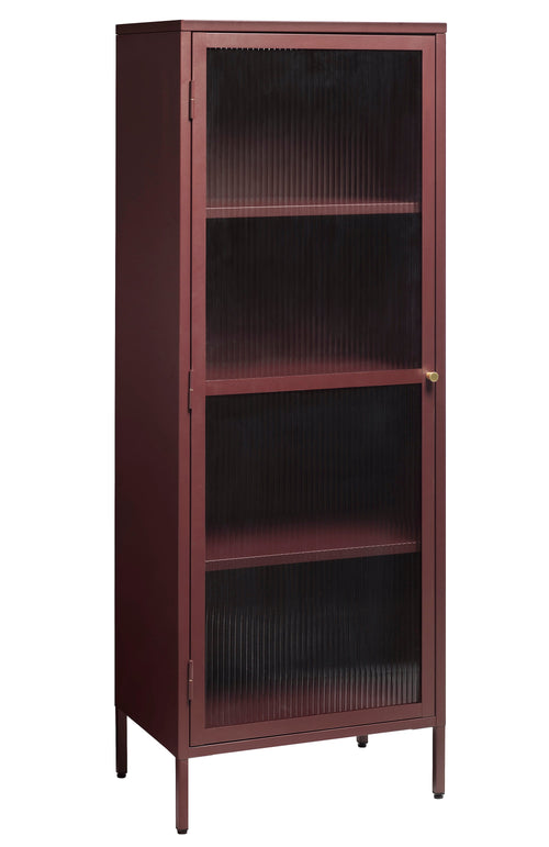 Rebellenclub vitrinekast omeo - 160 x 58 cm - bordeauxrood - vtwonen shop