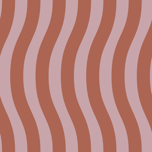 ESTAhome behang golvende strepen terracotta roze - 50 x 900 cm - 131607 - vtwonen shop