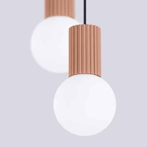 Sollux Lighting Hanglamp HALO 2P mokka - 15x15x120cm