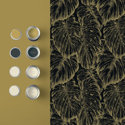Graham & Brown Vliesbehang - Tropical Charcoal - 10mx53cm - vtwonen shop