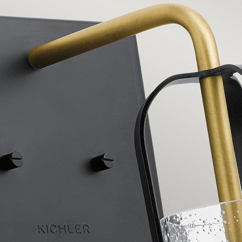Elstead Kichler Kitner Koepel Wandlamp Natuurlijk Messing