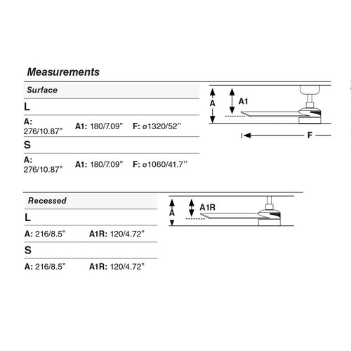 Faro Rudder Rudder inbouw plafondventilator 132 cm LED matzwart, walnootkleurige bladen CCT, 3 omkeerbare bladen