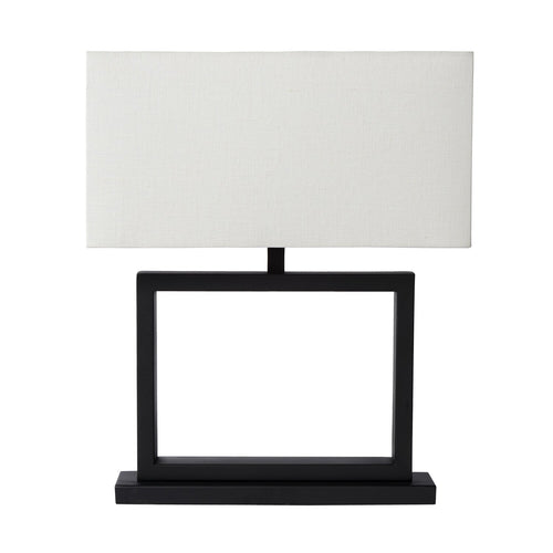 Atmooz tafellamp Valencienne - zwart - 40 x 15 x H 51 cm - E27