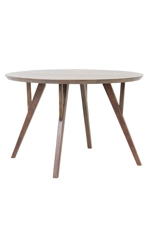 Light & Living eettafel QUENZA - Ø140x76cm - bruin