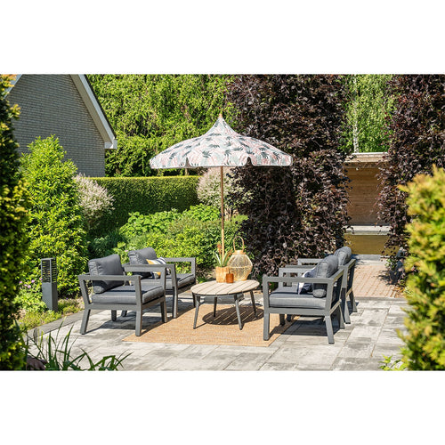 5-delige loungeset Ridge –4 luxe lounge fauteuils inclusief salontafel - vtwonen shop