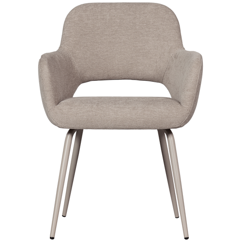 WOOOD eetkamerstoelen Jenny - Polyester - Naturel - Set van 6