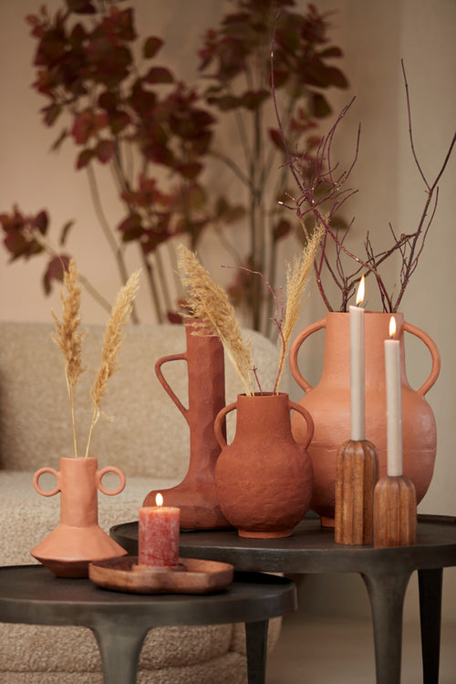 Light & Living vaas CINGOLI - Ø25x39cm - rood