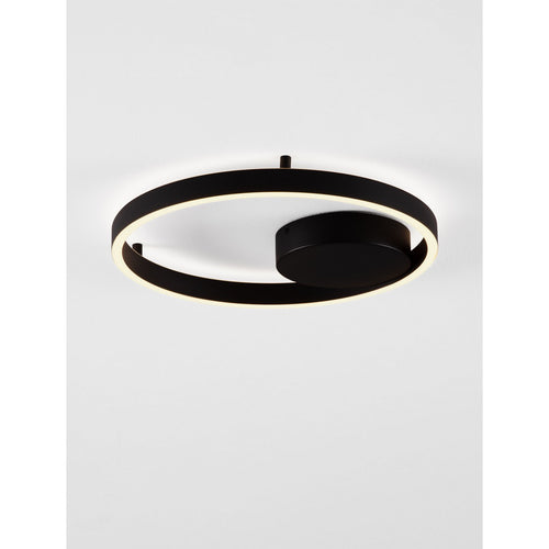 Nova Luce HEDRA Geïntegreerde LED-plafondlamp, halfverzonken, zandkleurig zwart, Triac dimbaar, 40W, 3369lm, 3000K