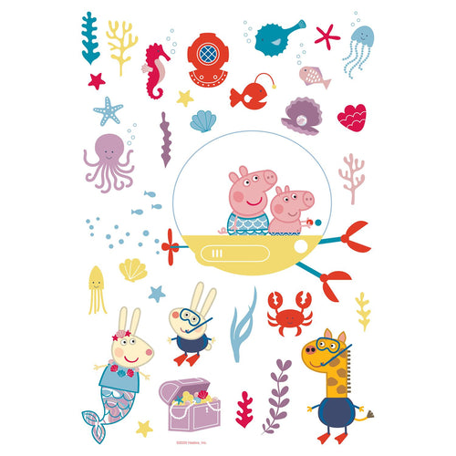 Sanders & Sanders muursticker Peppa Pig multicolor - 65 x 42.5 cm - 601349
