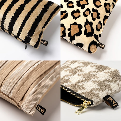 CELESTE | sierkussen 45x45 cm | Pumice Stone | beige | Hoii | met duurzame kussenvulling