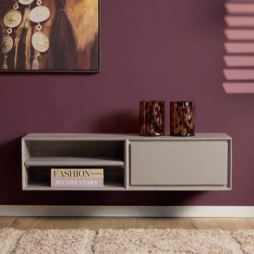 Starfurn Tv-meubel Ambiance - Zwevend - Taupe Hout - 120x35x30cm