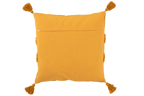 J-Line kussen U-vorm Patroon - katoen - oker - vtwonen shop