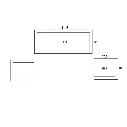 4 Seasons loungeset Moretti bruin 3-delig