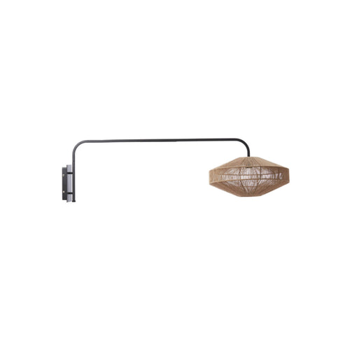 Light & Living wandlamp  - bruin - 43x43x115 cm