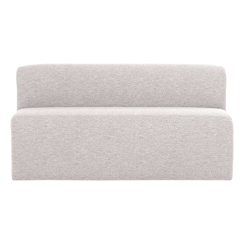 WOOOD eetbank 164 cm rugleuning Mojo Base - Bouclé - Ecru - 83x164x76