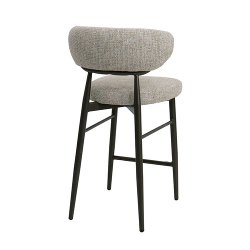 DÉJA Living Barkruk Milan - Beige/Brons - Zithoogte 75cm - Set van 2