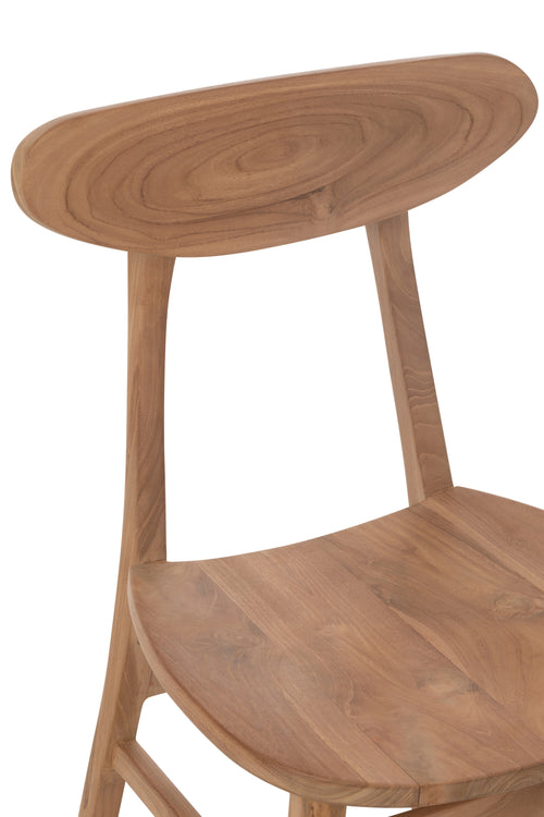 J-Line stoel Sofia - teakhout - naturel - vtwonen shop