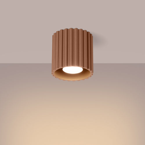 Sollux Lighting Plafondlamp AURA 1 mokka GU10 - 10x10x10cm