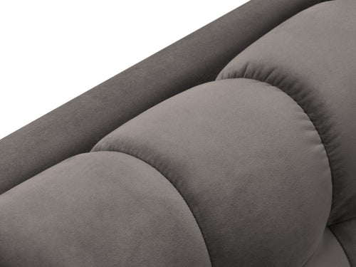 Cosmopolitan Design rechter chaise longue Bali flueel, lichtgrijs - 185x102x75cm