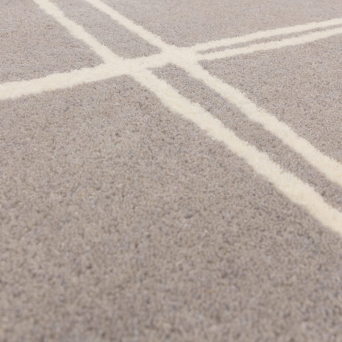 Vloerkleed Easy Living Albany Grid Silver Rug 80x150 cm - vtwonen shop