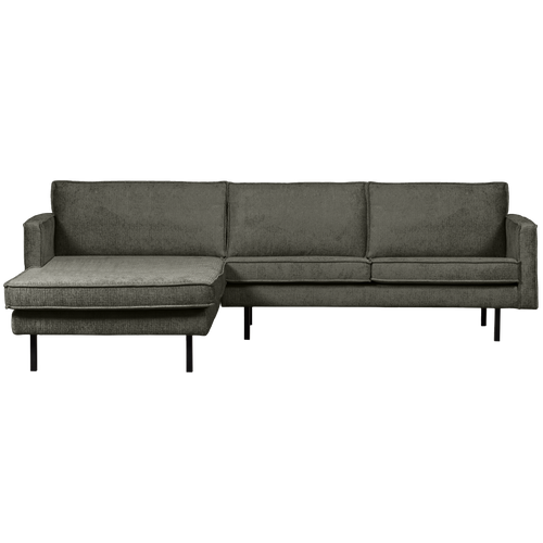 BePureHome chaise longue links Rodeo - Velvet - Frost - 85x300x155 - vtwonen shop