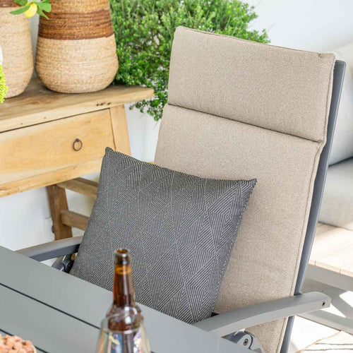 4 Seasons tuinstoel Cadiz - matt carbon verstelbaar