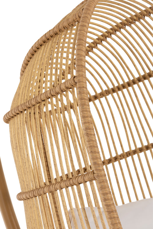 J-Line hangstoel Ovaal - staal - naturel - vtwonen shop